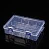 Transparent Plastic Storage Box For Small Jewelry Tool Box Bead Pills Organizer