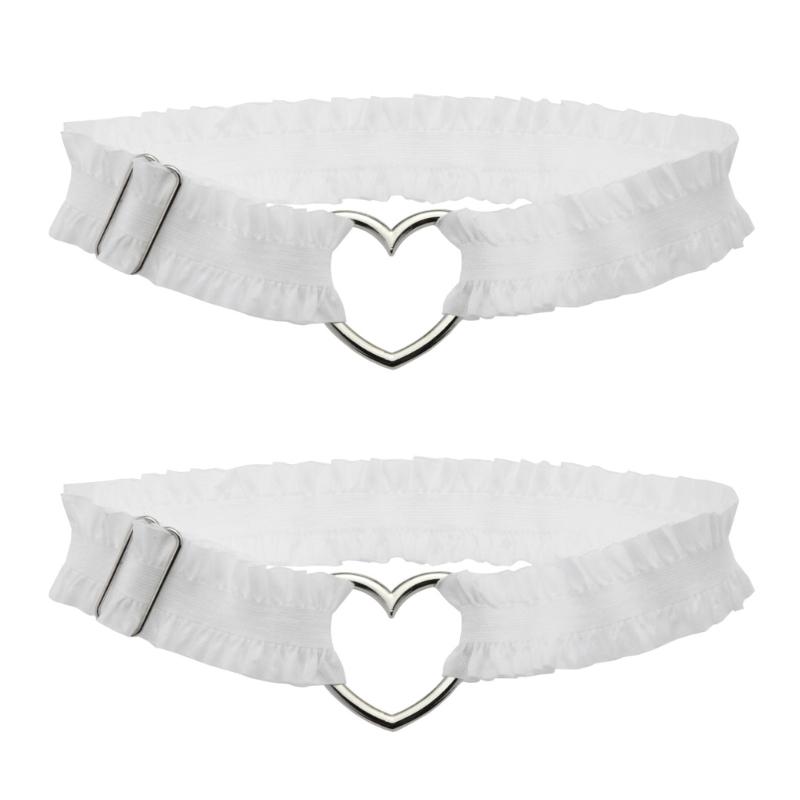 Готический чулок на бедро с кружевом в виде сердца, регулируемый аксессуар для косплея, цепочка на бедро, удобная модная одежда для ног