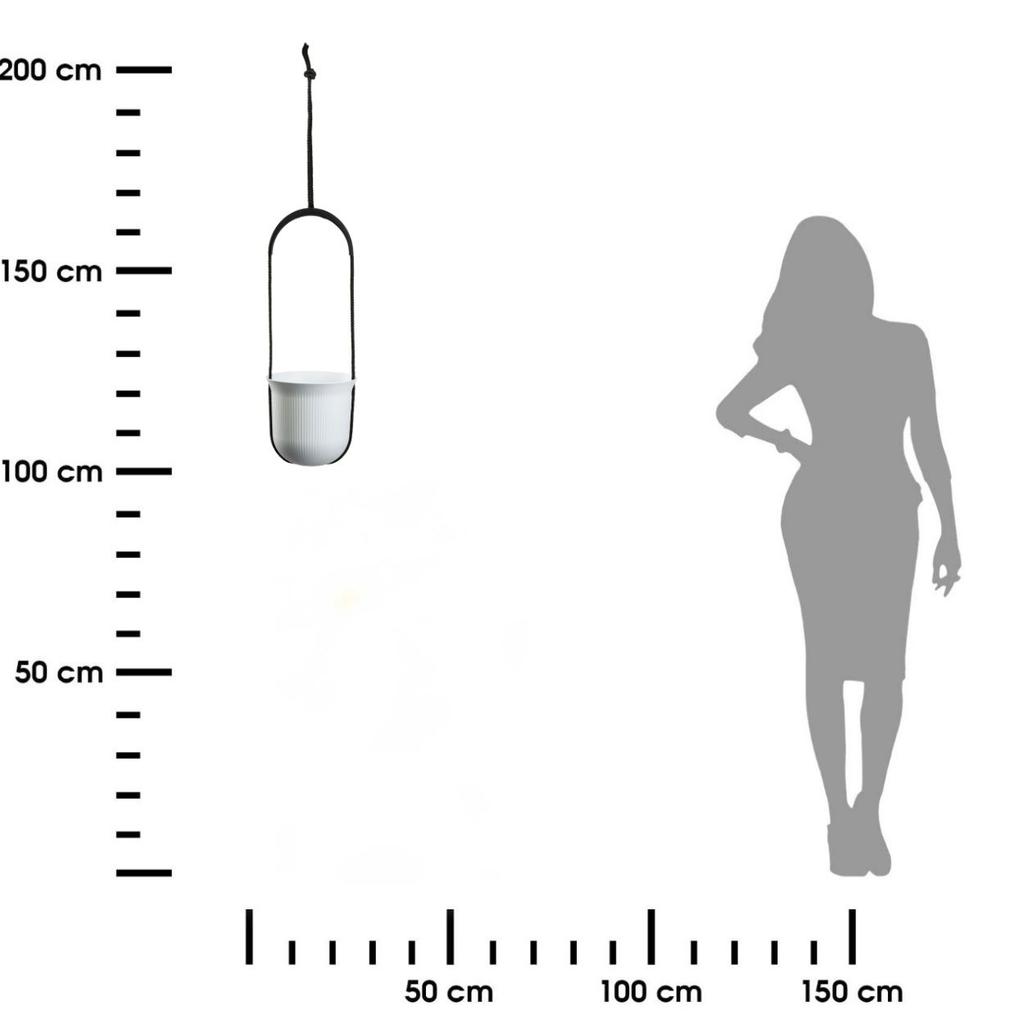 Donica Wisząca Aera Hang Biała 17,9 Cm