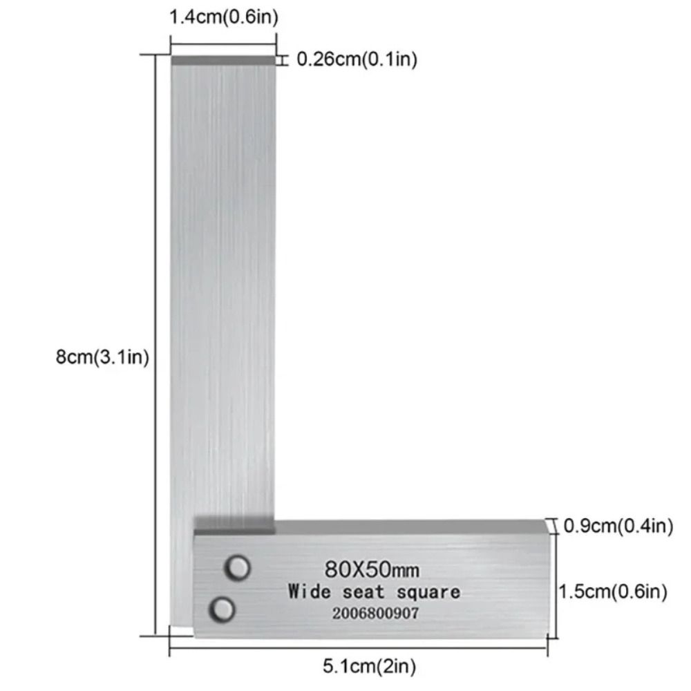Маркировка Линия для разметки Измеритель для деревообработки Высокоточный угольник Линейка Транспортир для деревообработки