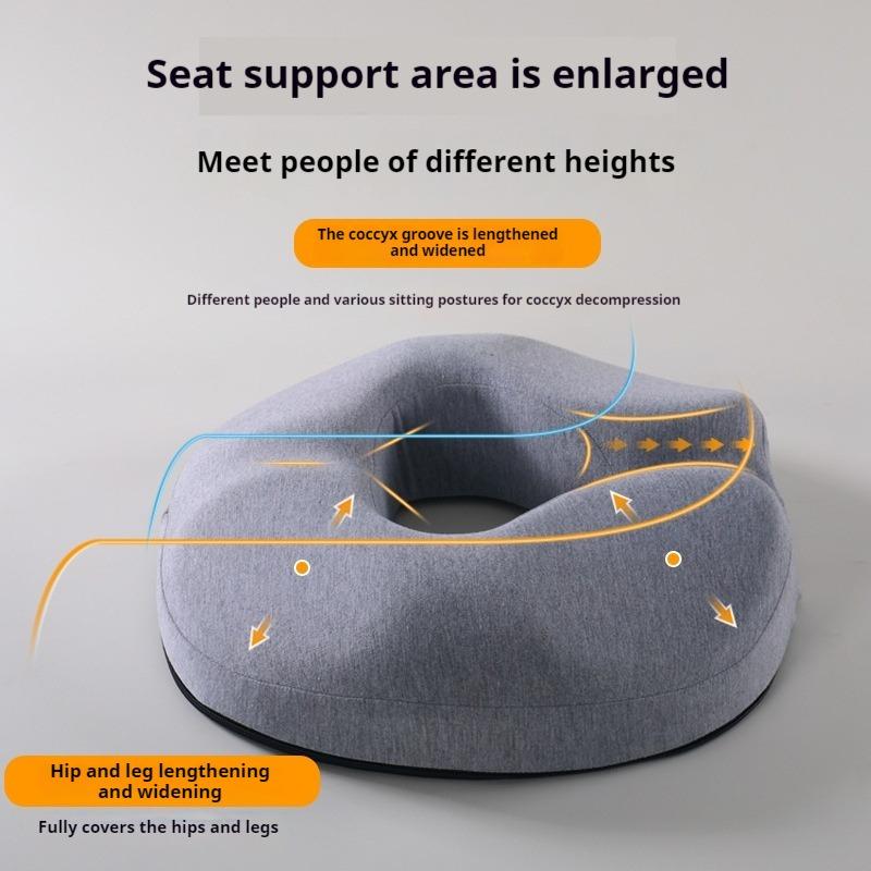 Donut Pillow Seat Cushion For Office & Home Chairs, Memory Foam Donut Chair Cushions For Postpartum Pregnancy & Hemorrhoids