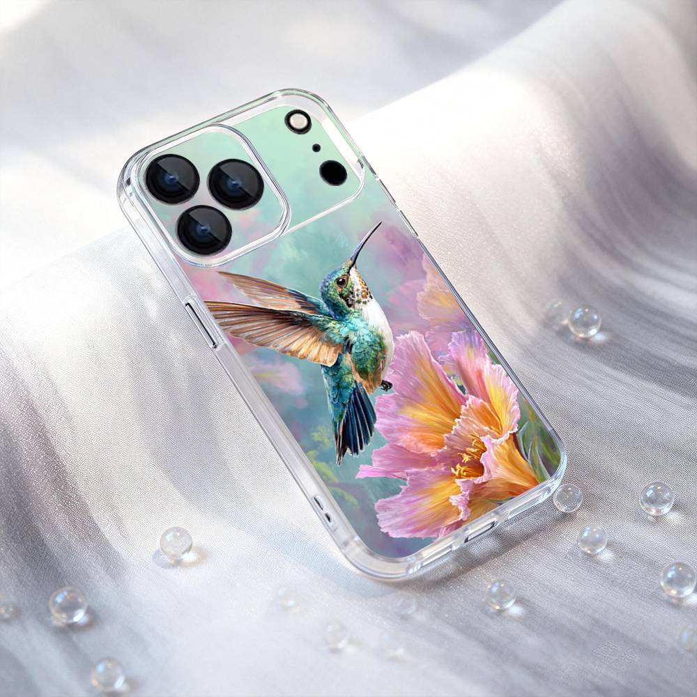 Bird Hummingbird Phone Case For iPhone 17,16,15,14,13,12,11,Pro,XS,Max,XR,Plus,E,SE4,Mini Shockproof Soft Cover Transport