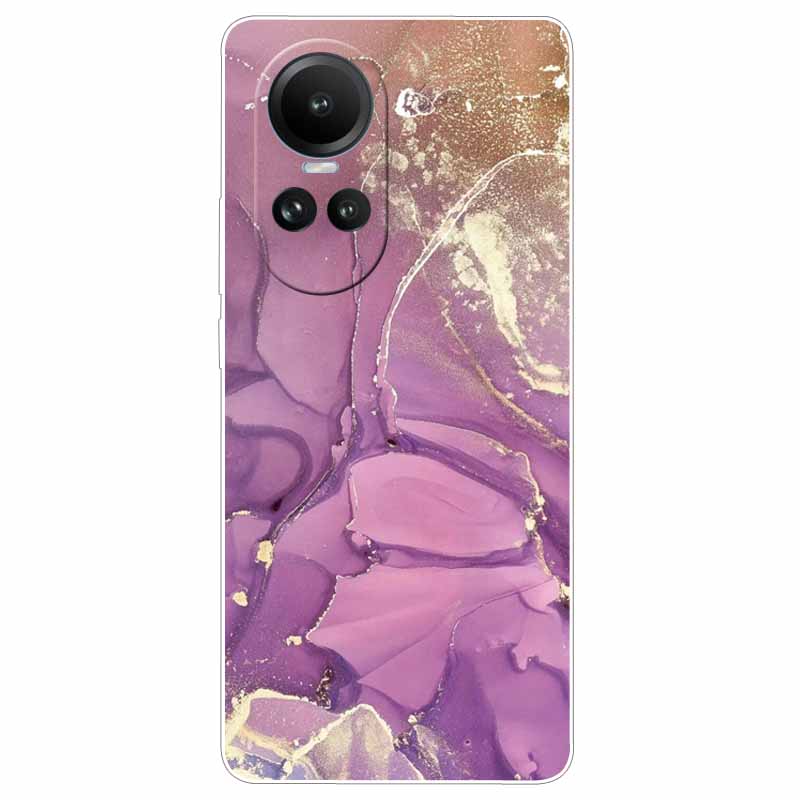 Чехол для Oppo Reno 10 5G CPH2531 Силиконовый Расписной Кот Животные ТПУ Мягкий Мраморный Coque для Oppo Reno10 Pro 5G CPH2525 Чехол для Телефона