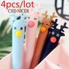 4PCS New Cute Cactus Modeling Gel Pen Student Stationery Novelty Gift School Material Office Stationery