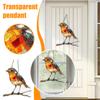 Small Animal Acrylic Sun Catchers Flat Pendant, Home Outdoor Garden Courtyard Hanging Decoration Ornaments