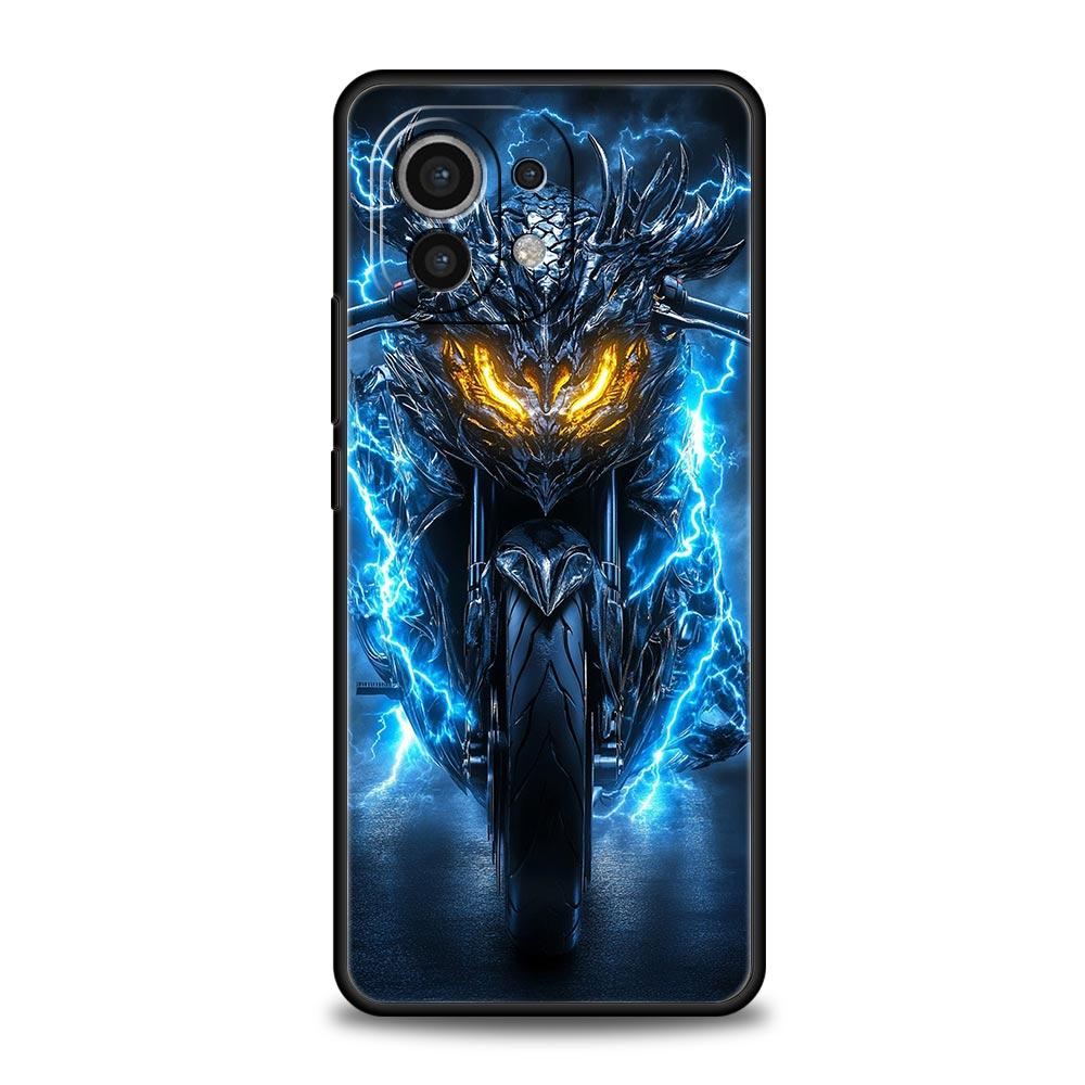 Motorcycle Phone Case Cover for Xiaomi Mi 17 15 14 13 12 11 Ultra 15T 14T 13T 12T 11T Pro Lite 5G Soft TPU Shell Fundas Capa Bag