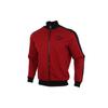 Zip-Up Casual Stand Collar Jacket Men Outerwear Burgundy 530177-50
