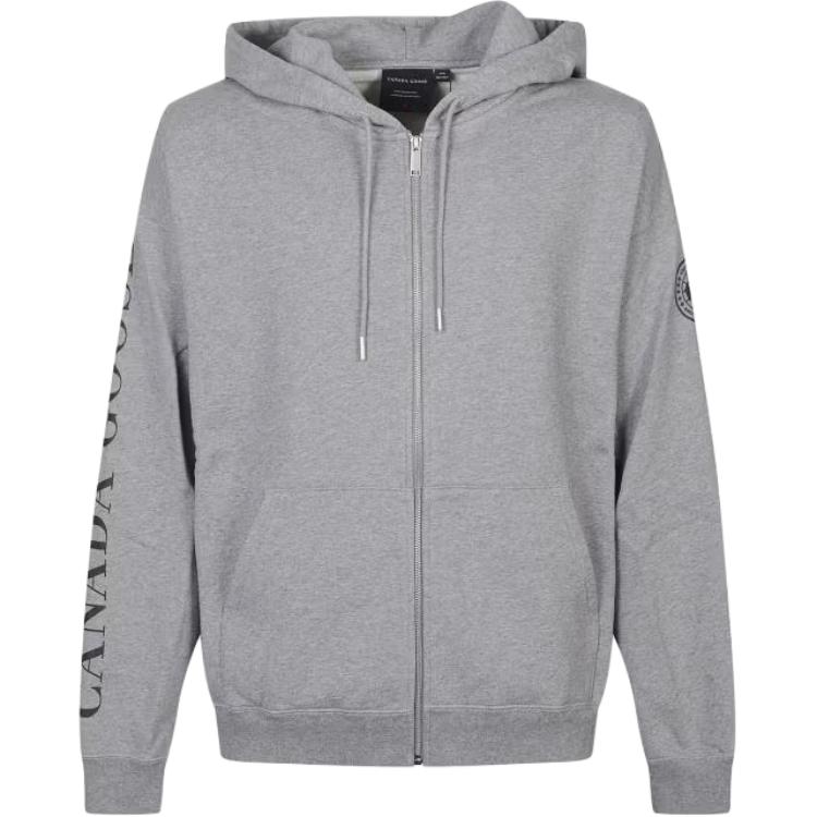 Canada Goose Logo Hooded Zip Long Sleeve Sweatshirt Men sweatshirt 1540M1-9717