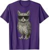Смешная футболка для любителей кошек и сов Meowl Трендовый кошачий мем Y2k Арт Графическая надпись Футболка Новинка Подарок Милый котенок Сова Эстетичная одежда Топ
