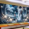 Lady with Long White Hair,Fairy,Dragon DIY 5D Diamond Painting New 2025 Fantasy Woman Full Mosaic Diamond Embroidery Big Size