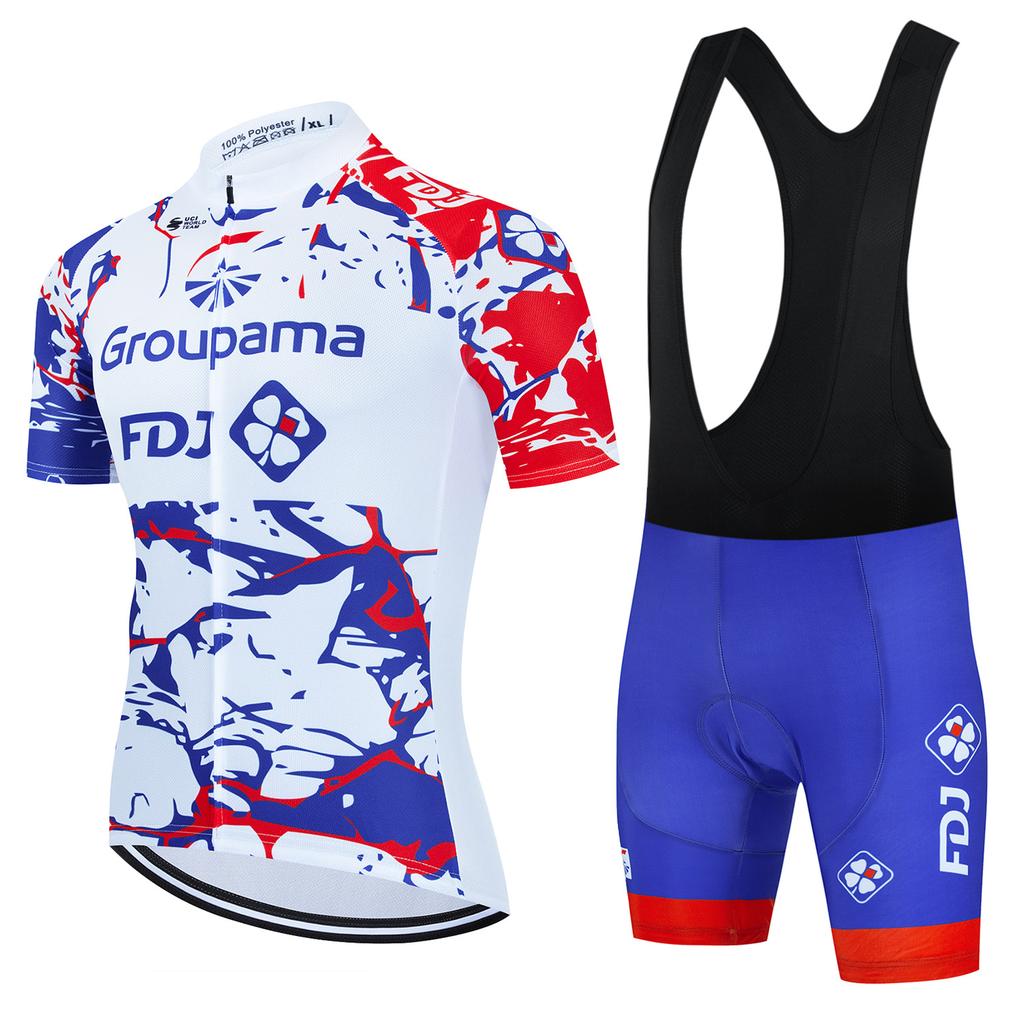 Summer cycling suit, bicycle short-sleeved shorts, men's and women's mountain road clothes, team version cycling suit