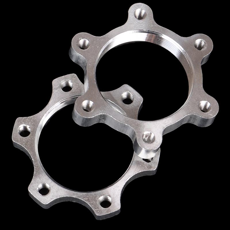 2Pcs Bicycle Bike Freewheel Threaded Hubs Disk Disc Brake Rotor Flange Adapter