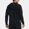 Under Armour Rush Fleece Hooded Zip-Up Training Jacket Мужская верхняя одежда Черный 1366177-001