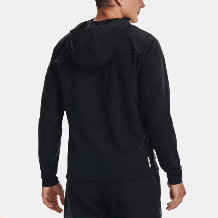 Under Armour Rush Fleece Hooded Zip-Up Training Jacket Мужская верхняя одежда Черный 1366177-001