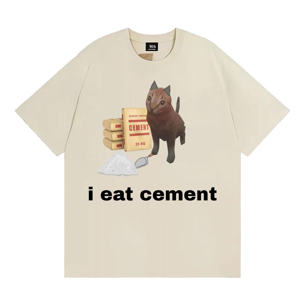 I Eat Ceunisext Funny Cat Meme Graphic T Shirt Gift For Unisex Unisex Fashion Cute Humor Tshirts Vintage Casual Oversized Tshirt Tops