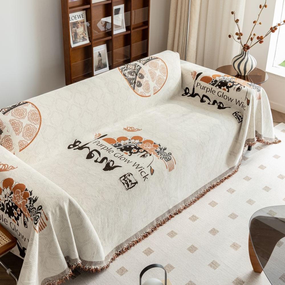 Ощущение прохлады Гостиная Диван Коврик Пледы Пекинская опера Кемпинг Пикник Одеяло Чехол Диван Чехол