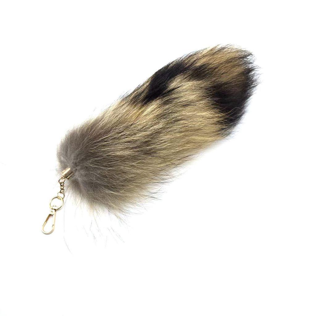 Брелок-подвеска в виде лисьего хвоста и аксессуар-шарм для сумочки