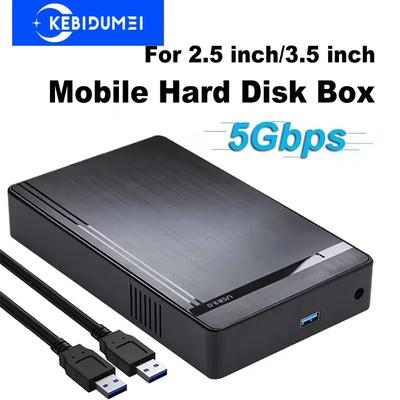 Корпус для HDD 2.5/3.5 дюйма USB 3.0 Корпус для диска SATA на USB 3.0 Адаптер Бокс для внешнего жесткого диска для ПК Ноутбука Без инструментов