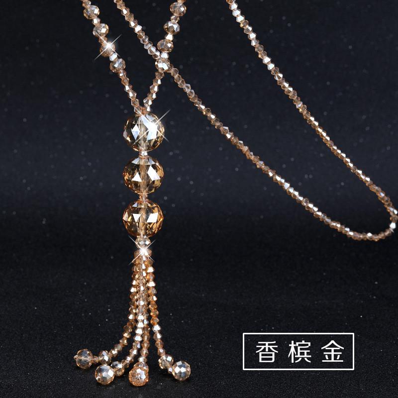 Привлекательное хрустальное ожерелье для женщин в ярких цветах, идеально подходящее для любого стиля моды