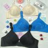 Women's Underwear Thin Sexy Gathered Anti-sagging Large Size Bra No Steel Ring Breathable and Soft