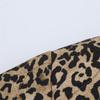 Autumn New Women's Fashion Animal Print Round Neck Long Sleeve Single-breasted Cotton Jacket Coat
