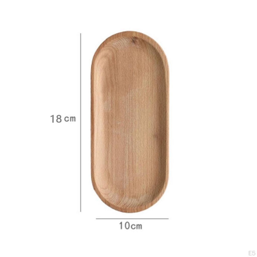 Натуральное овальное деревянное блюдо-поднос Фруктовый буфет Детская посуда Декоративное