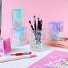 Хрустальный держатель для ручек, органайзер для канцелярских принадлежностей, школьные принадлежности для хранения бутылочек, аксессуары для очистки, кисточка для макияжа, горшок для карандашей, столовые принадлежности