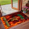 Crystal Velvet Rug Custom Name Text, Soft Non Slip Floor Mat Home DecorMorocco Football