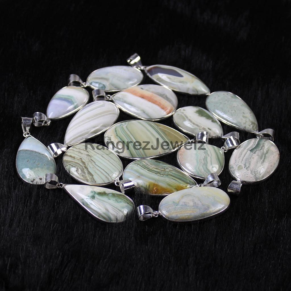 Saturn Chalcedony Necklace Jewelry Making For Silver Jewelry Supply Bulk Wholesale Bezel Pendant Necklace Sterling Silver Pendant Jewelry