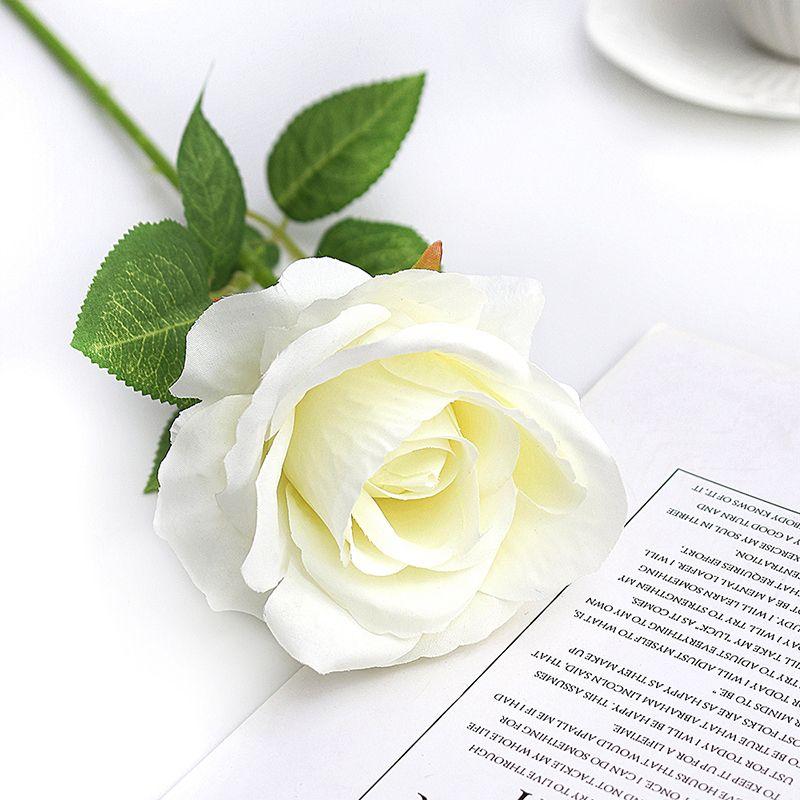 5pcs Rose Artificial Flowers Bouquet Silk Flowers Wedding Marriage Decoration Supplies Fake Flower for Garden Home Decor Outdoor