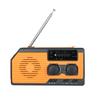 Emergency Solar Radio with Flashlight SOS Alarm IPX3 Waterproof Multifunctional Hand Crank AM/FM Weather Radio