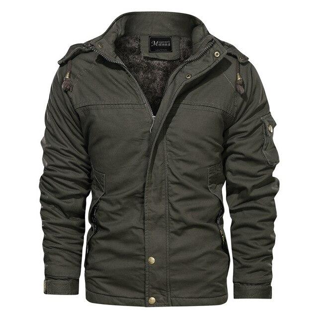 Men Jacket Winter Outdoor Jacket Military Style Tactical Jacket Men Pure Cotton Outwear Thick Warm Coat