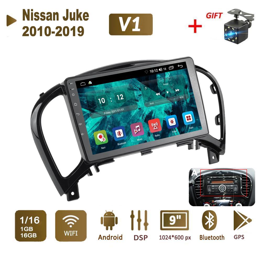 Android Car Radio Stereo For Nissan Juke 2010-2019 GPS Navigation 2DIN 4 Core Multimedia Player 4+64GB Carplay Autoradio