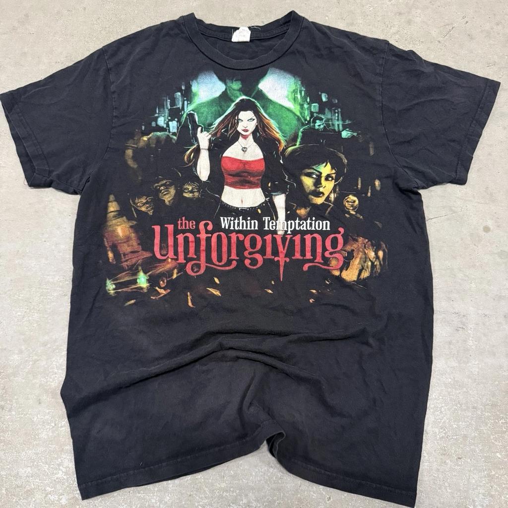Within Temptation 2011 The Unforgiving Tour T-Shirt Medium Rare Vintage Grunge Tee