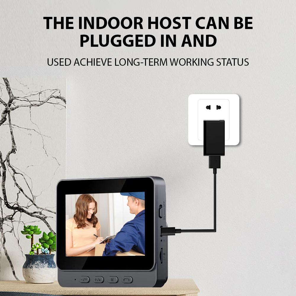 4,3-дюймовый IPS-экран, 2,4G, беспроводной визуальный дверной звонок с экраном, беспроводной смарт-домофон