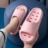 Family Slippers Women's Thick Soles Anti-slip Summer Bathroom Couples Anti-slip Soft Soles Indoor Sandals for External Wear