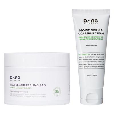 Пилинг-диски Dr.Age Cica Repair 40 шт. + крем Cica Repair 50 мл, 1 набор