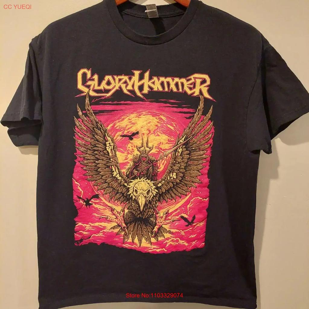 Gloryhammer Masters of the Galaxy Sz Large Band T Shirt Symphonic Power Metal vintage Washed designer clothes fashion Versatile