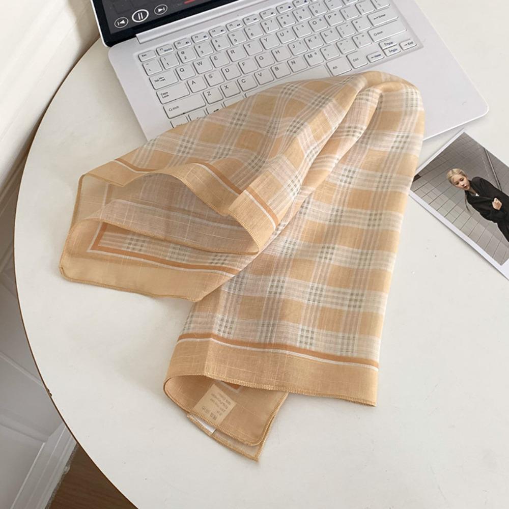 Шелковый летний треугольный платок в пасторальном стиле женская повязка для волос винтажный свежий цветочный ободок для путешествий