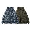 Камуфляжная куртка с капюшоном Куртка для мужчин и женщин Свободная повседневная Осень и Зима Новая Молодежная куртка