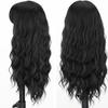 Парик Волосы Парик Женские Длинные Вьющиеся Волосы Большие Волны Ци Челки Черный Механизм Химическое Волокно Головной Убор Парики