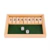 4 Sided 10 Number Pub Bar Party Supplies Shut The Box Dice Board Game Flaps & Dices Game Wooden