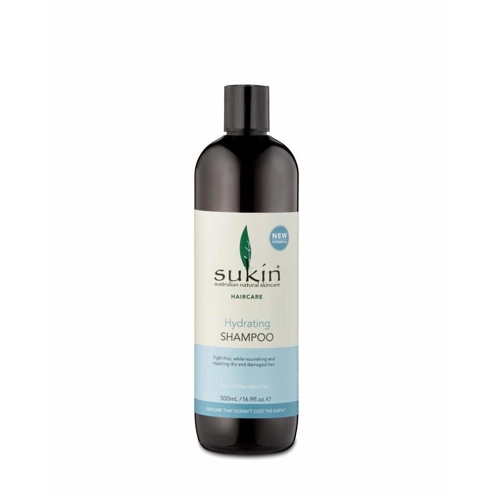 Sukin, Feuchtigkeitsspendendes Shampoo, Trockenes & geschädigtes Haar, 16,9 fl oz (500 ml)