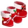 Christmas Boots Flocking Boots Socks Gift Box Of Candy Christmas Decorations