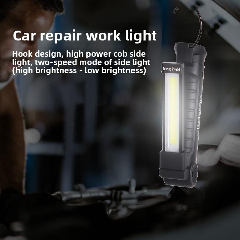 Профессиональный автомобильный ремонтный свет-Сверхяркий COB LED+Красный аварийный свет-Магнитный USB рабочий свет для механиков и использования на открытом воздухе