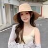 Hat Female Summer Bow Big Brim Bucket Hat Outdoor Travel Sun Protection Beach Hat Summer Sun Hat