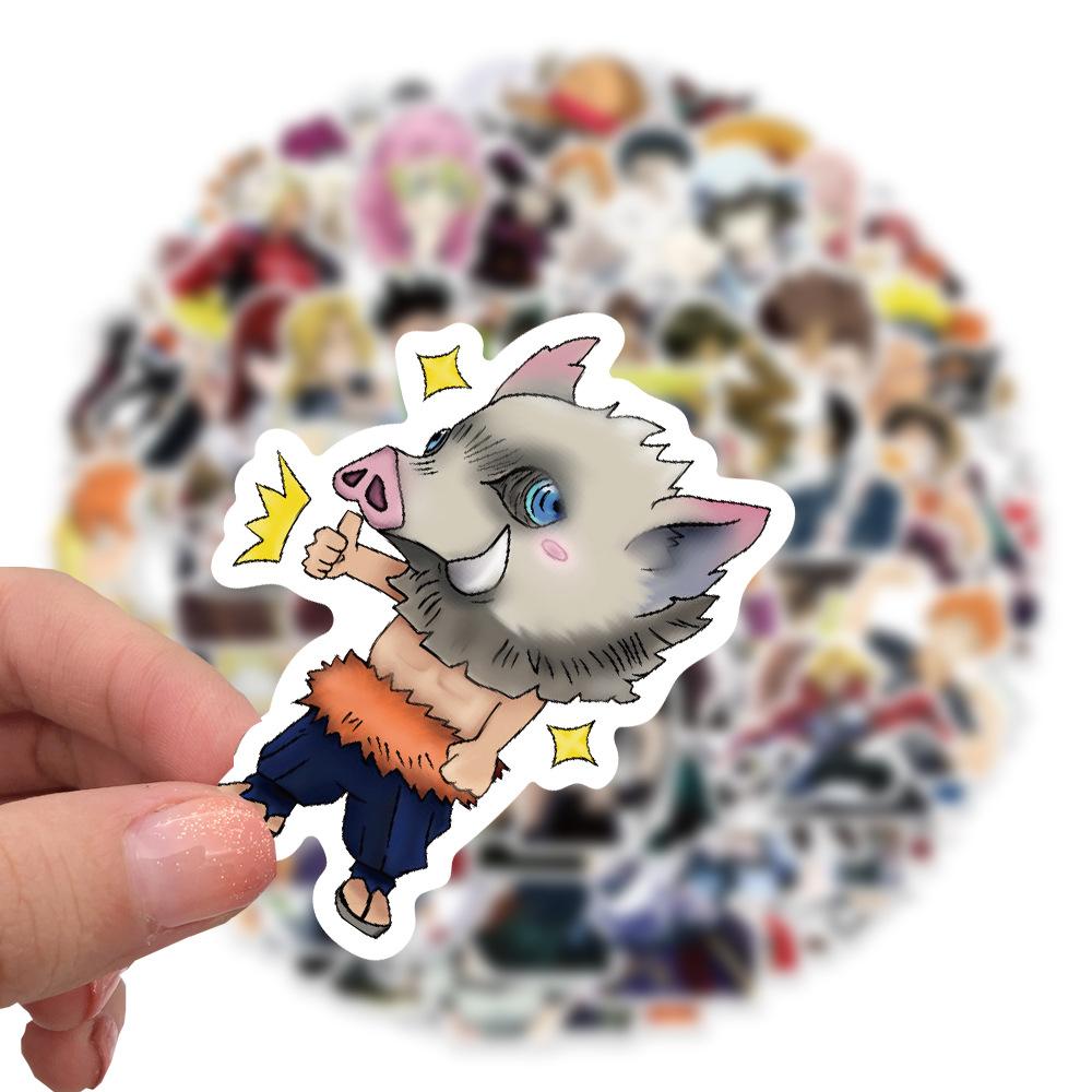 Cool Anime Stickers (100Pcs) Cartoon Anime Stickers Merchandise Gifts for Party Supplies Decorations Laptop Water Bottle