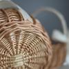home Wedding Flower Girl Rattan Desktop Decoration Storage Basket Flower Basket Clutter Organizer