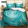Мраморный пододеяльник Комплект постельного белья с мраморной отделкой Синий Золотой Абстрактная текстура Детское постельное белье Двуспальный размер Queen King Size Полиэстеровый пододеяльник
