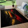 Spain National Football Team Flannel Pattern Square Carpet,Area Rug,Carpet Rug for Living Room Bedroom Sofa Playroom Decor,Non-slip Floor Mat